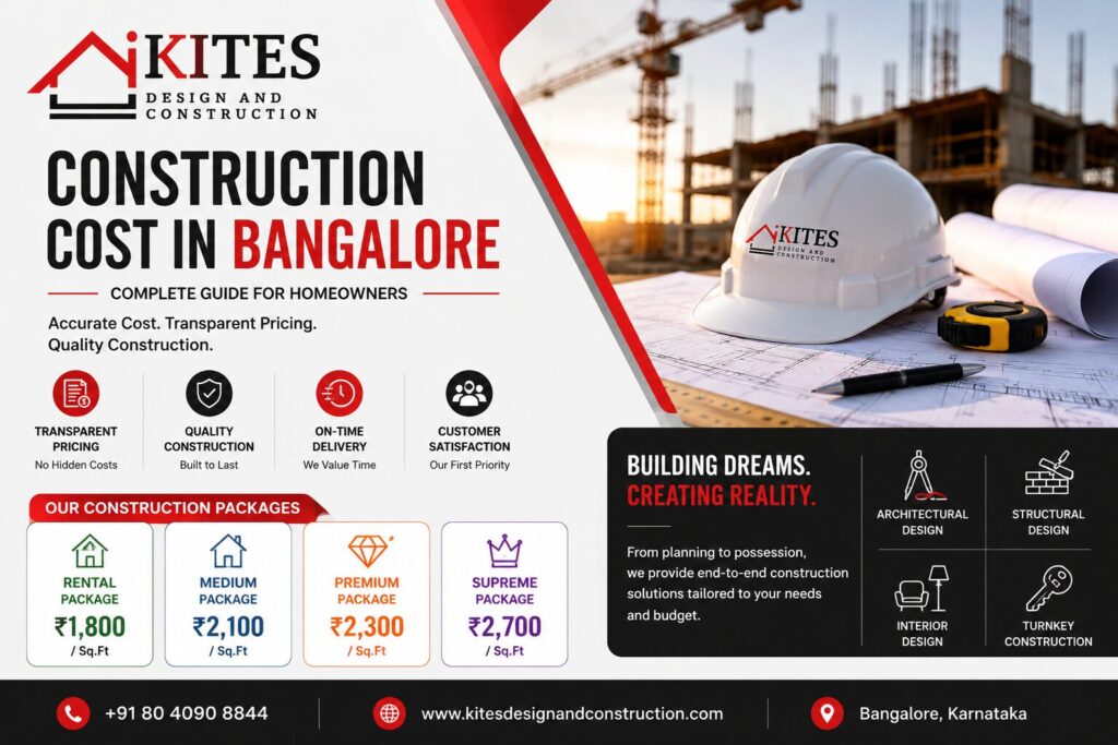 Construction Cost in Bangalore 